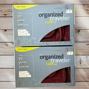 Eagle Creek- 2 Organized Traveler Cube Sets. Red. New in box.